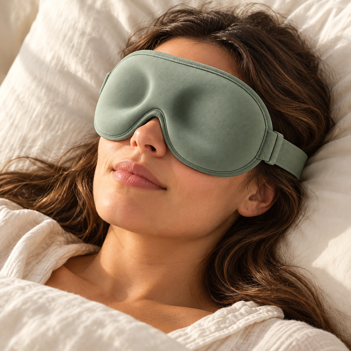Sage Contour Sleep Mask with Adjustable Strap