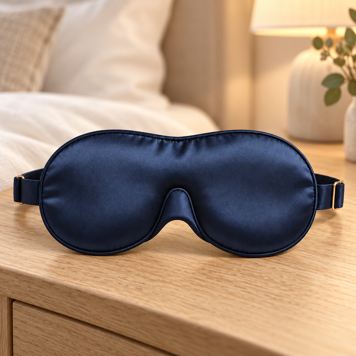 Midnight Navy Sleep Mask with Adjustable Strap