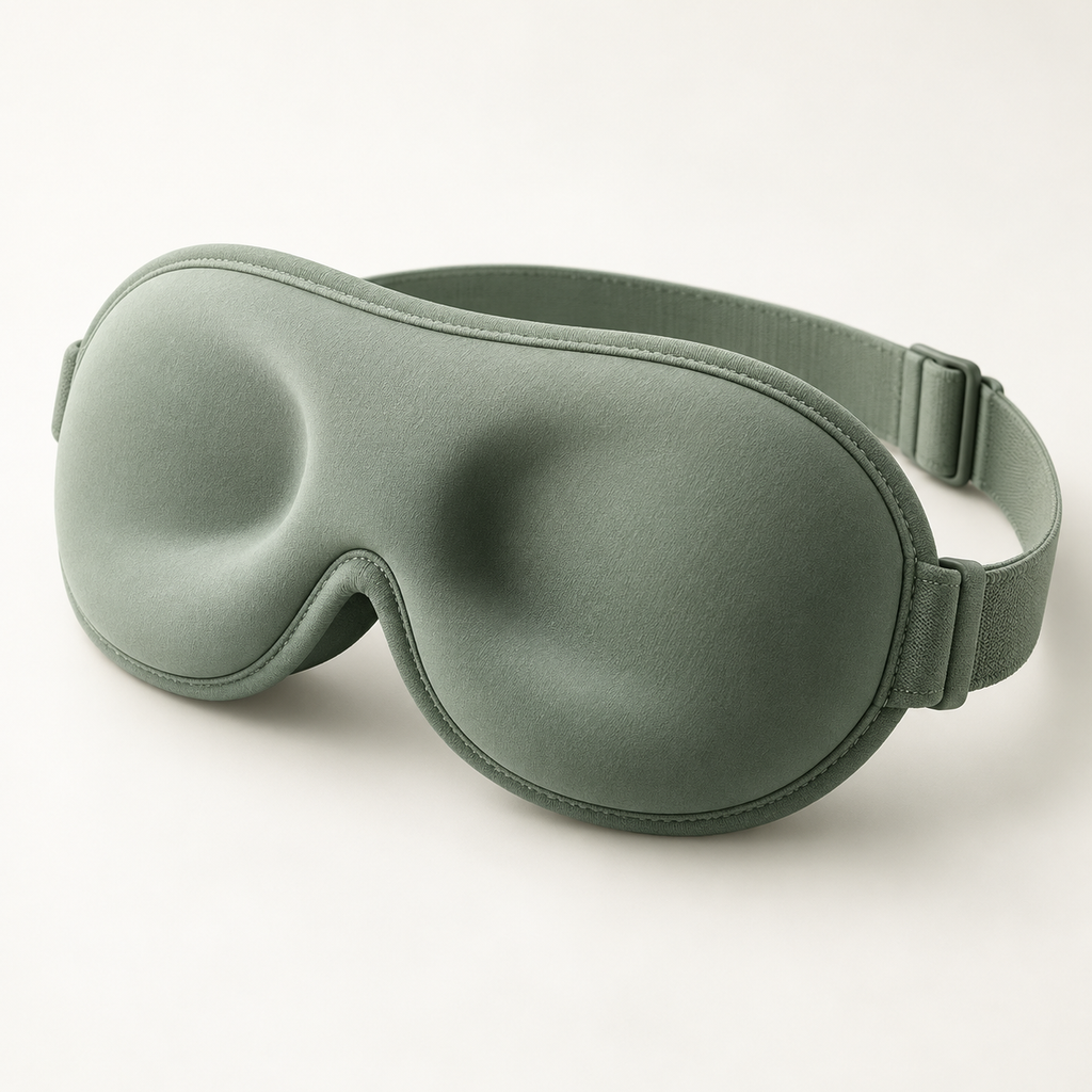 Sage Contour Sleep Mask with Adjustable Strap
