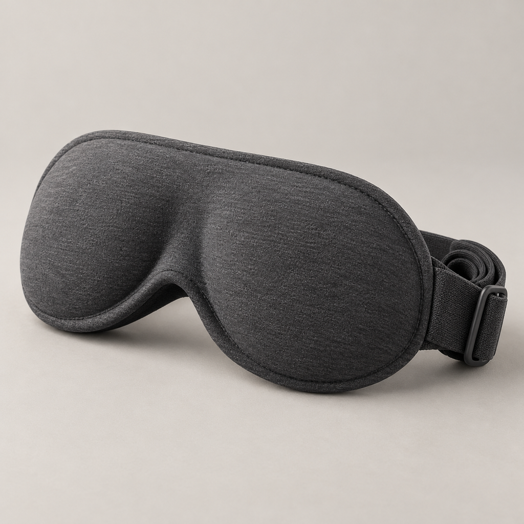 Charcoal Contour Sleep Mask with Adjustable Strap